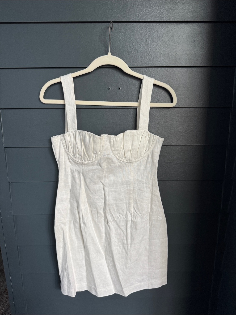 SIR The Label Bettina Mini White Sleeveless Dress
